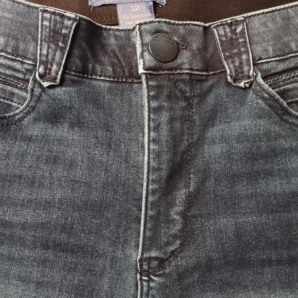 Democracy Jeans Size 12 Mid Rise Skinny Leg Medium Dark Wash - Picture 4 of 10